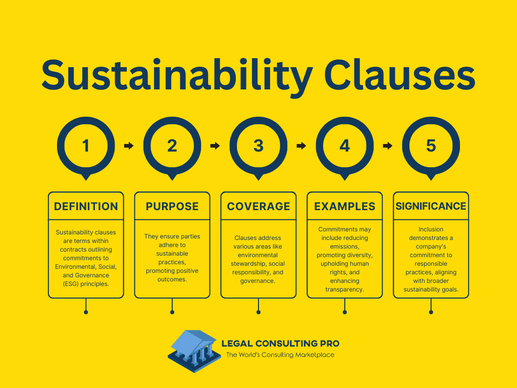 Sustainability Clauses Infographic