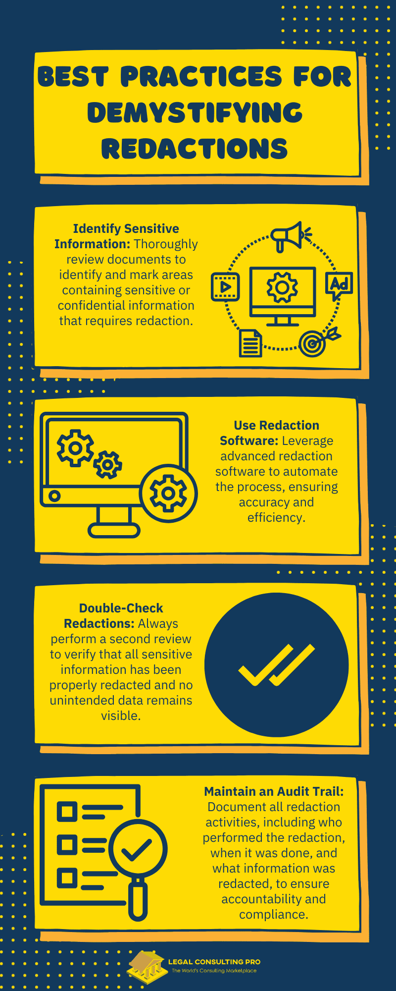 Best Practices for Demystifying Redactions Infographic