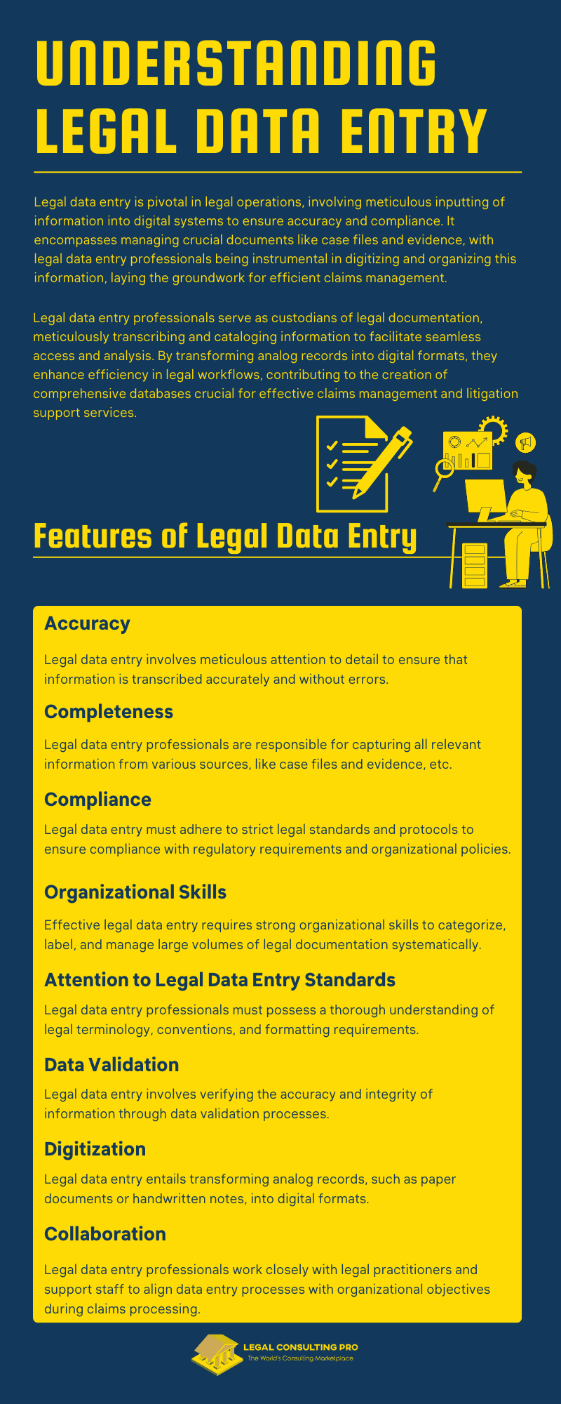 Legal Data Entry Infographic